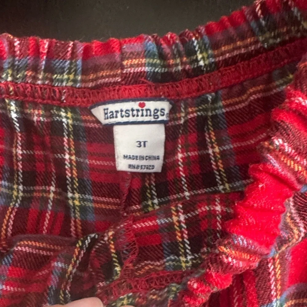 Hartstrings Classic Red Plaid Pajama Set